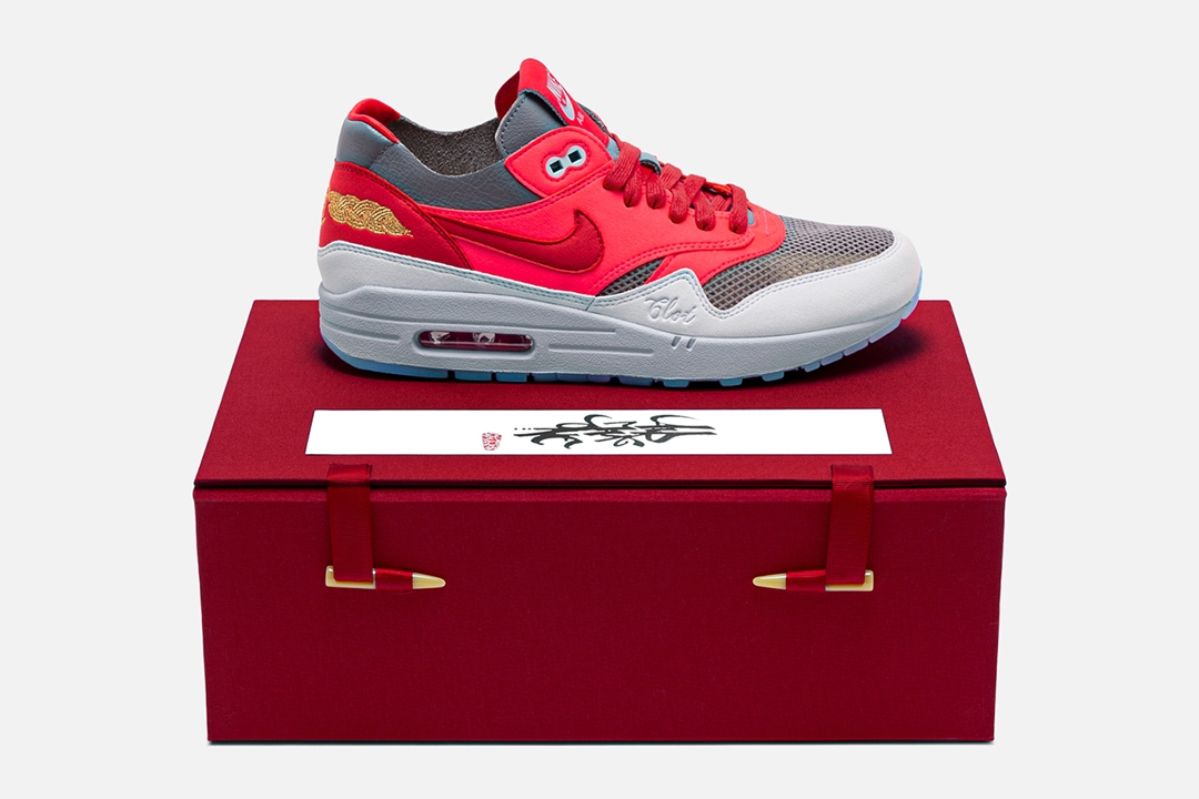 【海外 7/20 発売予定】Juice ストア限定！CLOT x NIKE AIR MAX 1 “Kiss Of Death/SOLAR RED” (クロット ナイキ エア マックス 1 “キス・オブ・デス/ソーラーレッド”)