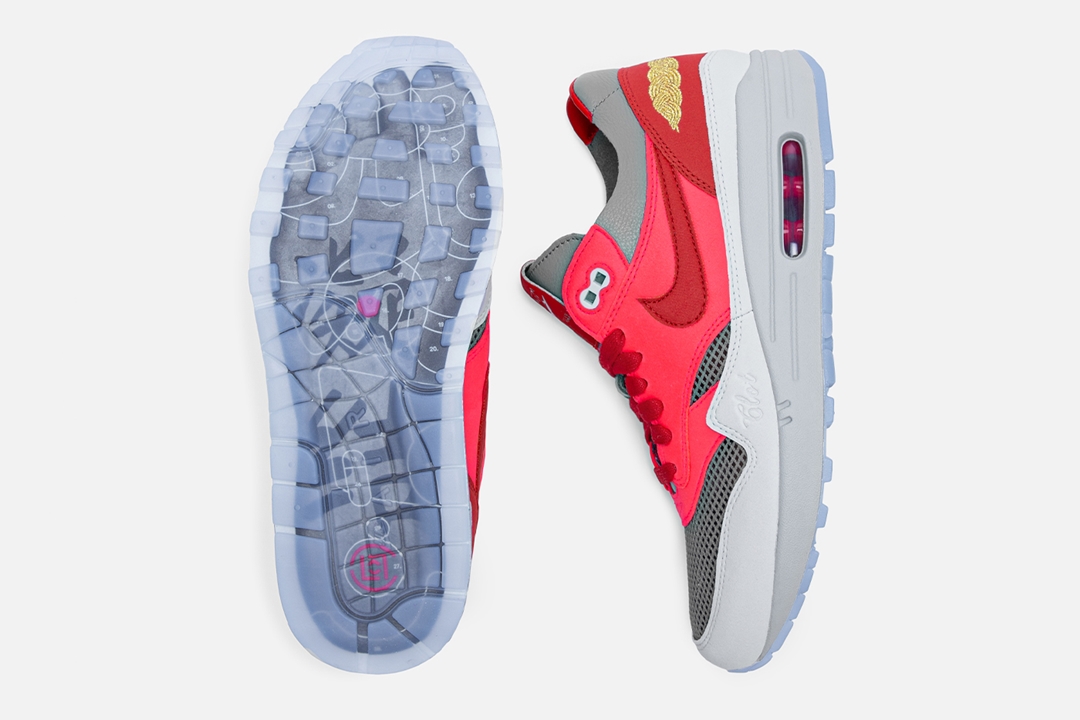 【海外 7/20 発売予定】Juice ストア限定！CLOT x NIKE AIR MAX 1 “Kiss Of Death/SOLAR RED” (クロット ナイキ エア マックス 1 “キス・オブ・デス/ソーラーレッド”)