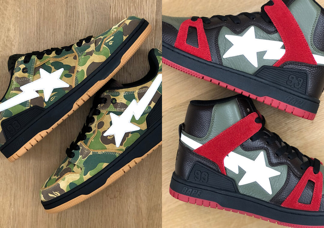 7/17 発売予定！A BATHING APE BAPE STA “SK8 STA/BAPESTA 93” (ア ベイシング エイプ)