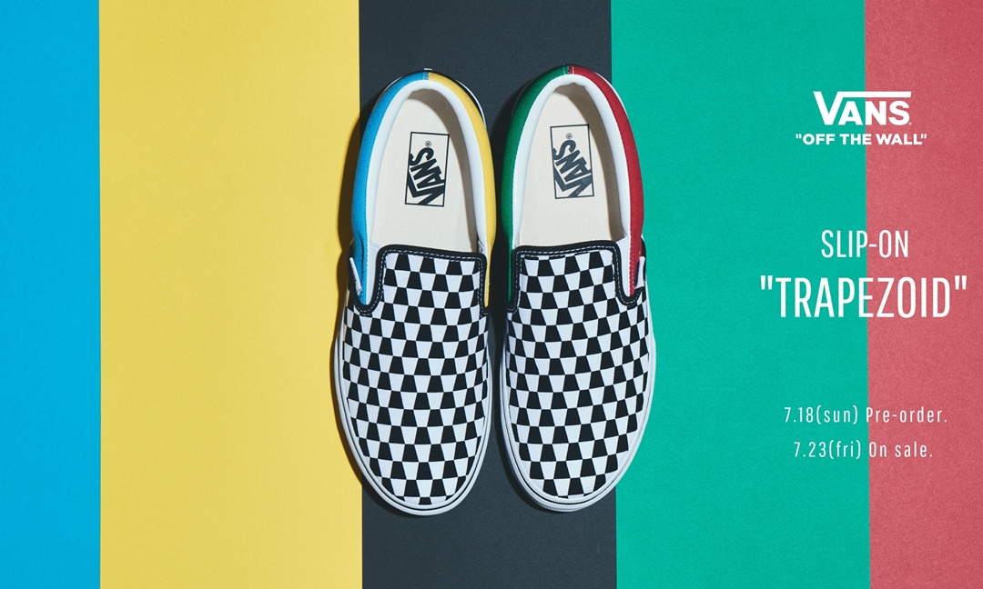 【7/18 先行、7/23 発売】BILLY’S 限定！VANS SLIP-ON “TRAPEZOID” (ビリーズ バンズ スリッポン)