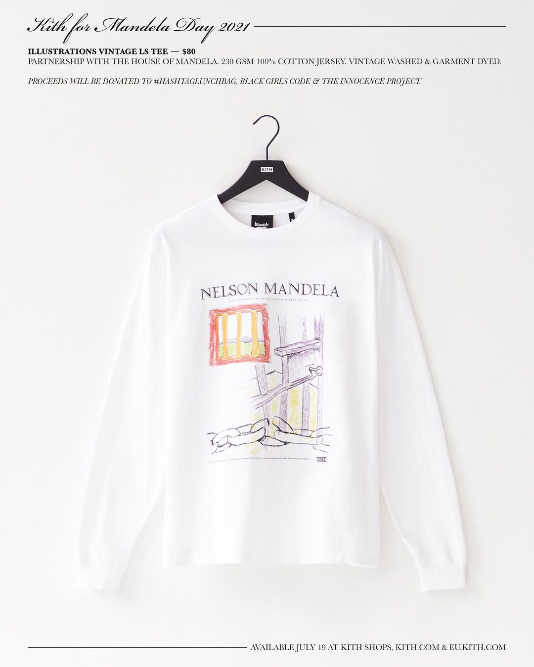 【Kith for Mandela Day 2021】KITH MONDAY PROGRAM 2021年 第25弾が7/19 発売 (キス)