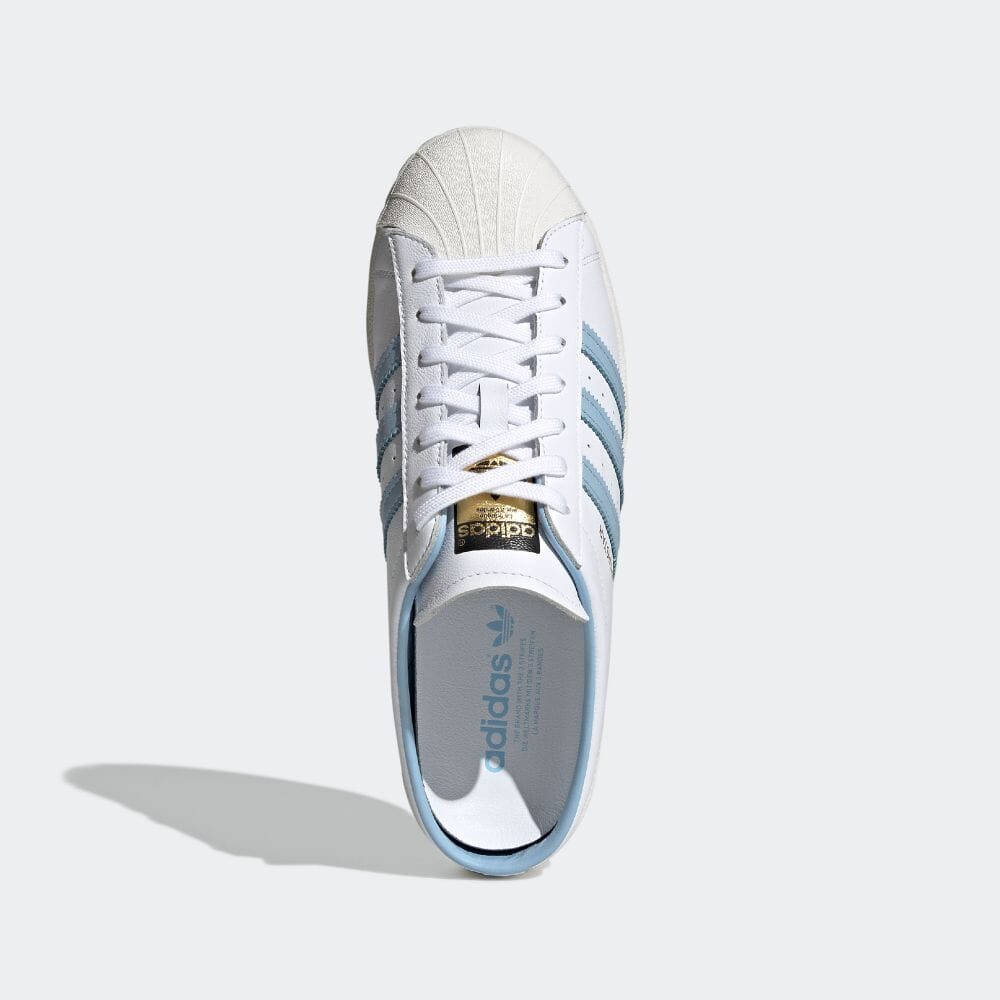 7/22 発売！アディダス オリジナルス スーパースター ミュール “ホワイト/クリアスカイ” (adidas Originals SUPERSTAR MULES “White/Clear Sky”) [H05738]