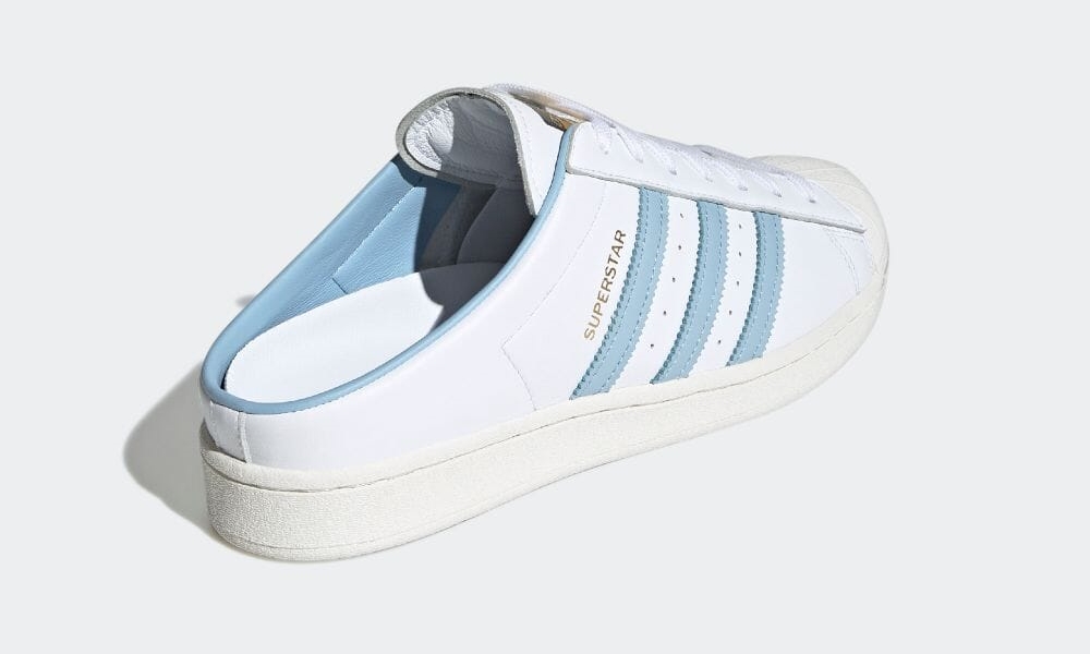 7/22 発売！アディダス オリジナルス スーパースター ミュール “ホワイト/クリアスカイ” (adidas Originals SUPERSTAR MULES “White/Clear Sky”) [H05738]