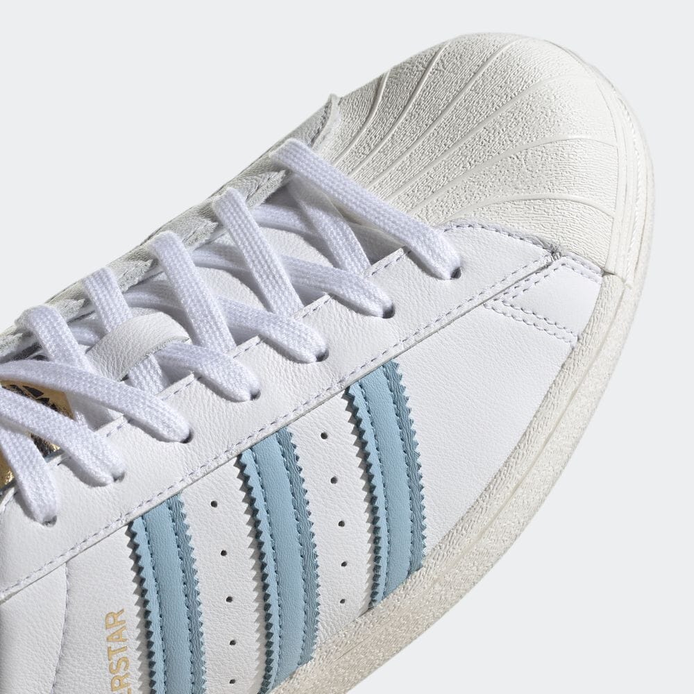 7/22 発売！アディダス オリジナルス スーパースター ミュール “ホワイト/クリアスカイ” (adidas Originals SUPERSTAR MULES “White/Clear Sky”) [H05738]