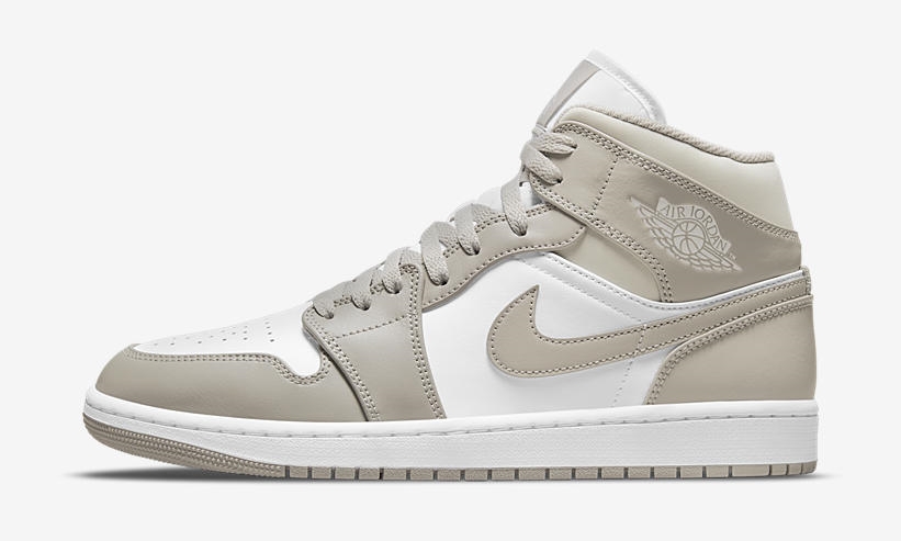 【国内 4/1 発売】ナイキ エア ジョーダン 1 ミッド “リネン/ホワイト” (NIKE AIR JORDAN 1 MID “Linen/White”) [554724-082]