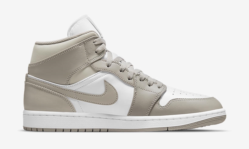 【国内 4/1 発売】ナイキ エア ジョーダン 1 ミッド “リネン/ホワイト” (NIKE AIR JORDAN 1 MID “Linen/White”) [554724-082]