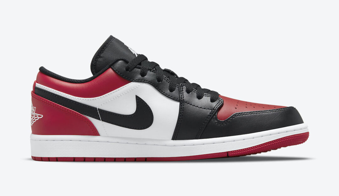 【国内 1/30 発売】ナイキ エア ジョーダン 1 ロー “ブレッドトゥ” (NIKE AIR JORDAN 1 LOW “Bred Toe/White/Black/University Red”) [553558-612/553560-612]