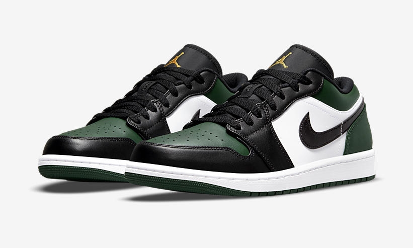 2021年 発売予定！ナイキ エア ジョーダン 1 ロー "グリーントゥ" (NIKE AIR JORDAN 1 LOW "Green Toe/White/Black/Green”) [553558-371]