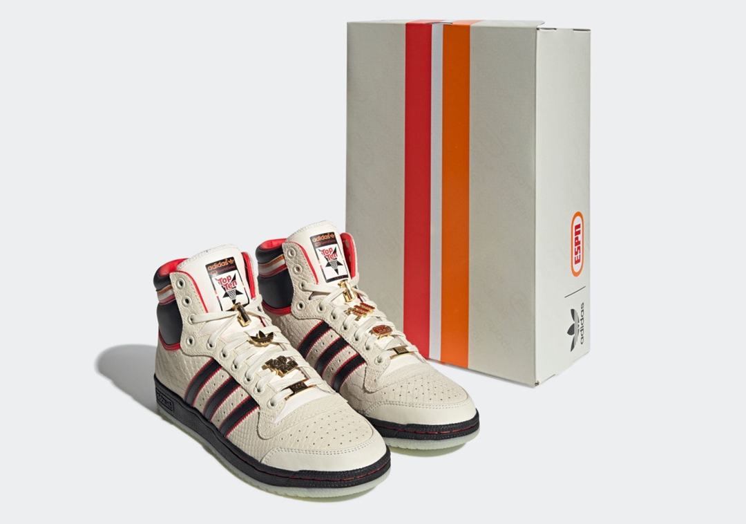 【国内 10/10 発売】ESPN x adidas Originals TOP TEN HI “SportsCenter” (イーエスピーエヌ アディダス オリジナルス トップテン ハイ “スポーツセンター”) [GZ1072]