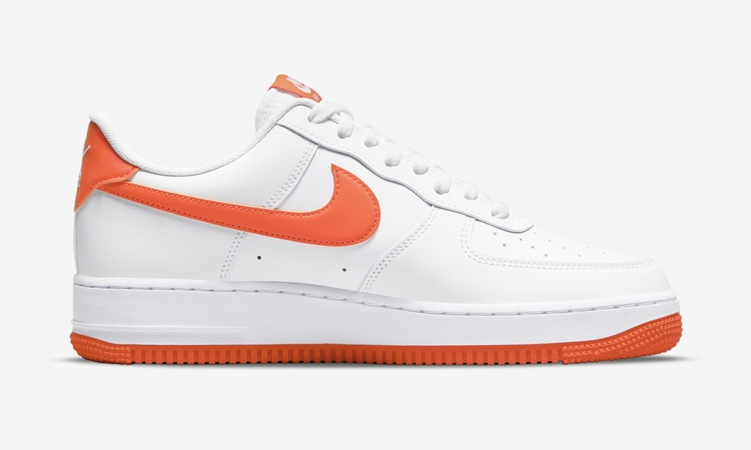 2021年 発売予定！ナイキ エア フォース 1 ロー 07 “ホワイト/オレンジ” (NIKE AIR FORCE 1 LOW 07 “White/Orange”) [DC2911-101]