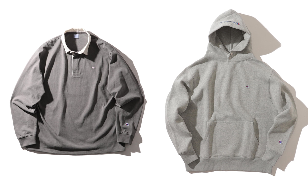 Champion × BEAMS 別注 Rugger Shirt/Snap Hoody Sweatが9月中旬発売 (チャンピオン ビームス)