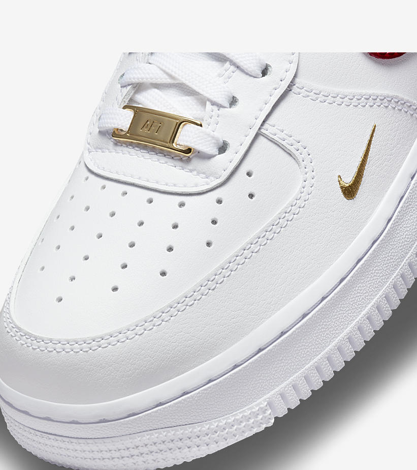 2021年 発売予定！ナイキ エア フォース 1 07 ロー エッセンシャル “ホワイト/ジムレッド” (NIKE AIR FORCE 1 07 LOW ESSENTIAL “White/Gym Red”) [CZ0270-104]