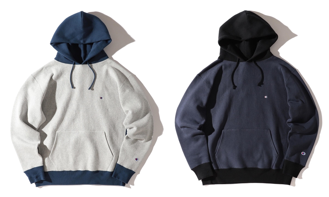 Champion × BEAMS / 別注 2Tone Hoody Sweatが10月上旬発売 (チャンピオン ビームス)