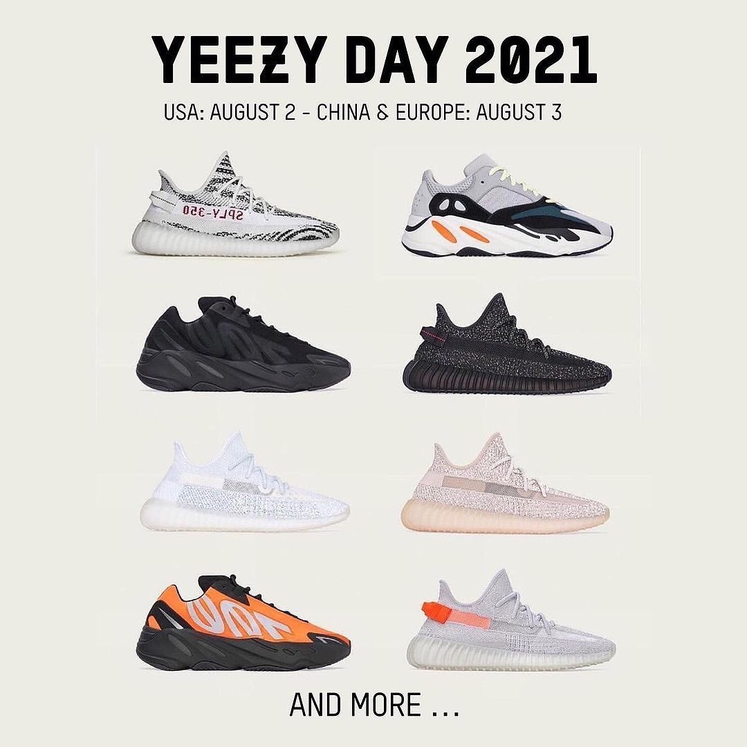 リストック多数の「YEEZY DAY 2021」が海外 8/2 展開予定 (イージー デイ)