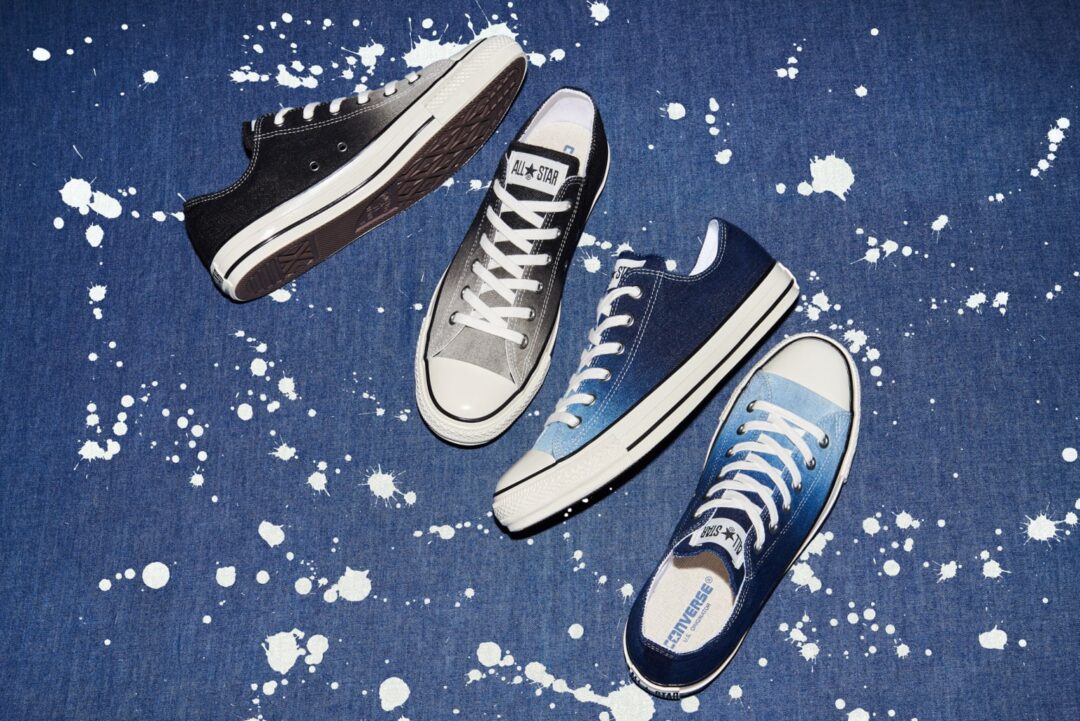 8月発売！コンバースから つま先側からディップブリーチ加工を施したデニムを採用した CONVERSE ALL STAR US BLEACHDENIM OX (オールスター US ブリーチデニム OX)