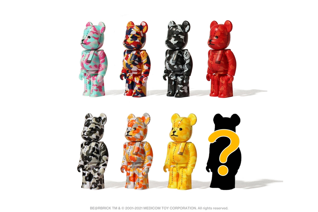 A BATHING APE 28周年 × BE@RBRICK “BAPE CAMO #3” が8/7 発売 (ア ベイシング エイプ ベアブリック)