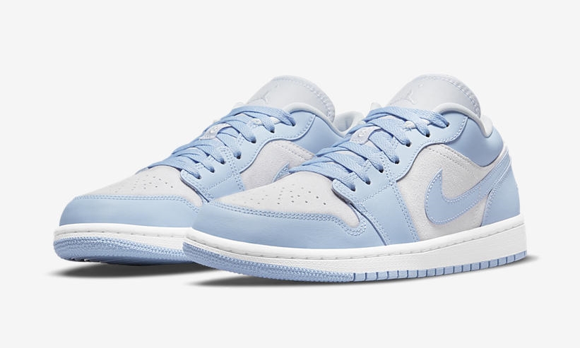 【2021年 発売予定】ナイキ ウィメンズ エア ジョーダン 1 ロー “グレー/ユニバーシティブルー” (NIKE WMNS AIR JORDAN 1 LOW “Grey/University Blue”) [DC0774-050]