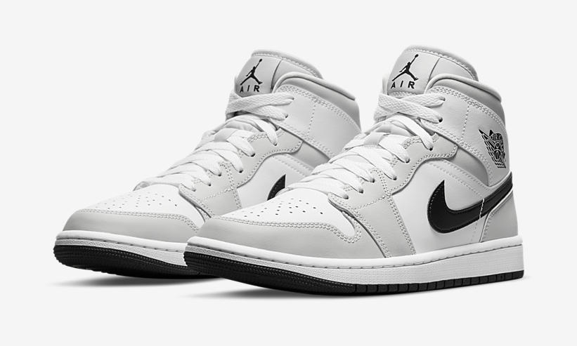 【2021年 発売】ナイキ エア ジョーダン 1 ミッド “ホワイト/ライトスモークグレー/ブラック” (NIKE AIR JORDAN 1 MID “White/Light Smoke Grey/Black”) [BQ6472-015]