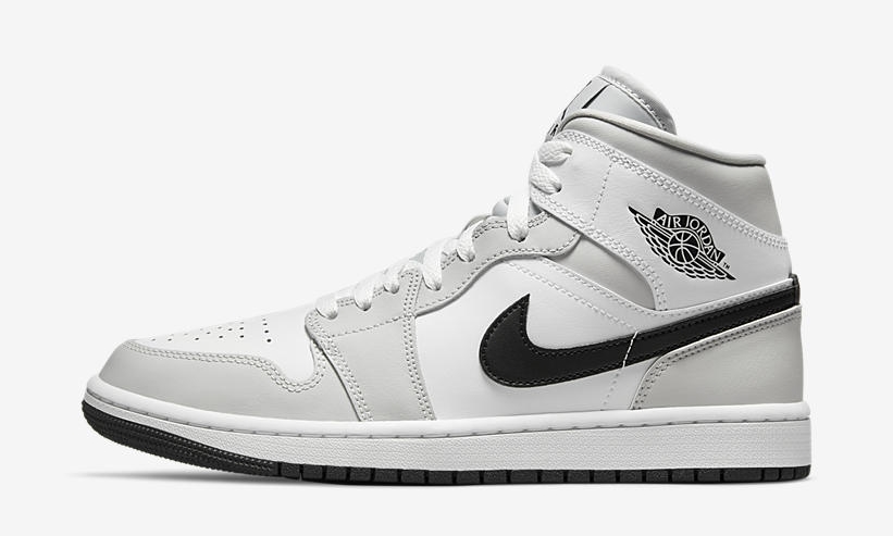 【国内 9/18 発売】ナイキ エア ジョーダン 1 ミッド “ホワイト/ライトスモークグレー/ブラック” (NIKE AIR JORDAN 1 MID “White/Light Smoke Grey/Black”) [BQ6472-015]