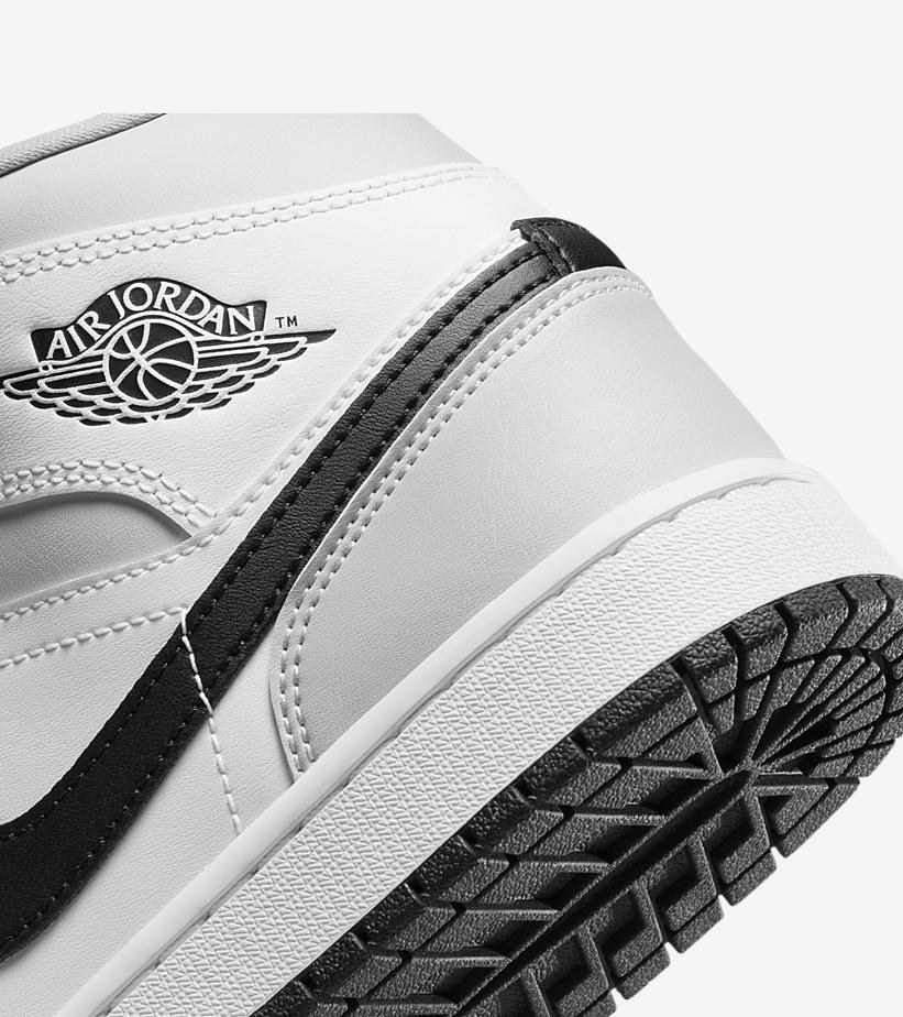 【国内 9/18 発売】ナイキ エア ジョーダン 1 ミッド “ホワイト/ライトスモークグレー/ブラック” (NIKE AIR JORDAN 1 MID “White/Light Smoke Grey/Black”) [BQ6472-015]