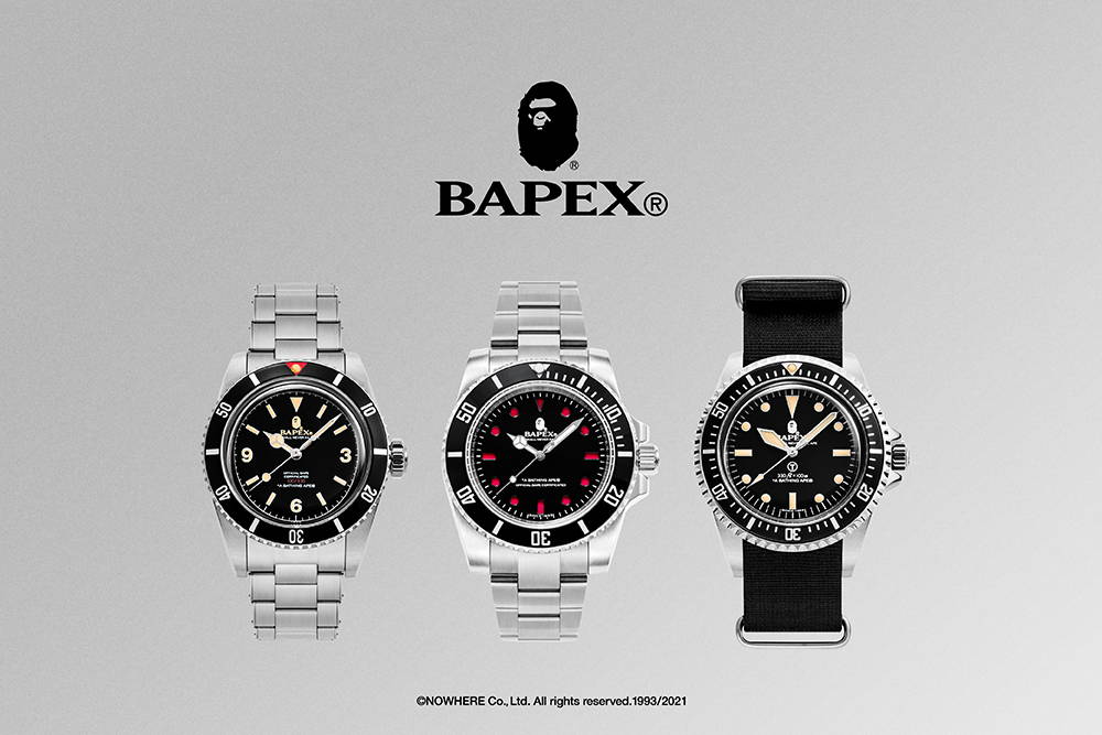 A BATHING APE オリジナルリストウォッチ「BAPEX」新たなコレクション「VINTAGE TYPE COLLECTION」が8/6 発売 (ア ベイシング エイプ)