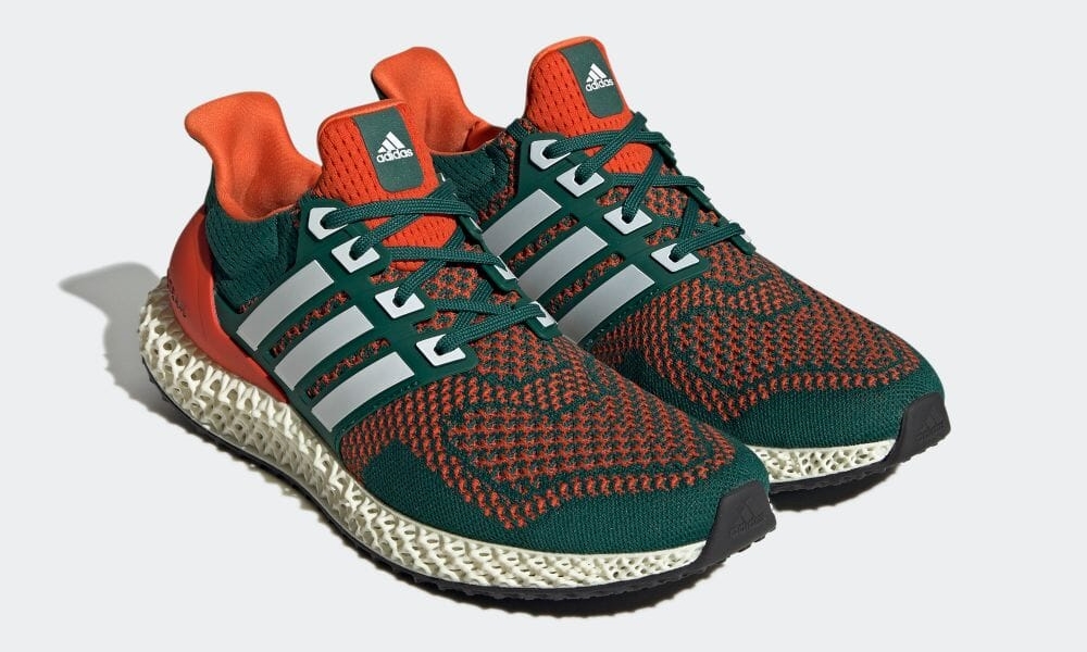 【国内 8/5 発売】adidas ULTRA 4D “Miami Hurricanes” (アディダス ウルトラ 4D "マイアミ ハリケーンズ") [Q46439]