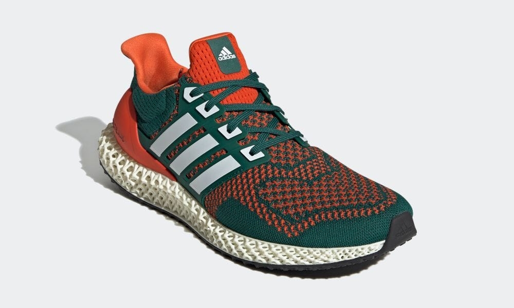 【国内 8/5 発売】adidas ULTRA 4D “Miami Hurricanes” (アディダス ウルトラ 4D “マイアミ ハリケーンズ”) [Q46439]