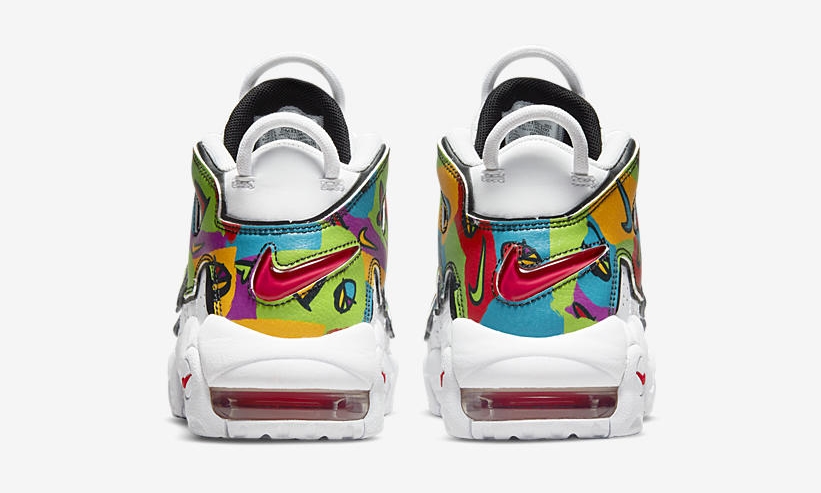 2021年 発売予定！ナイキ GS エア モア アップテンポ “ピース,ラブ,スウッシュ (NIKE GS AIR MORE UPTEMPO “Peace, Love, Swoosh”) [DM8150-100/DM8155-100]