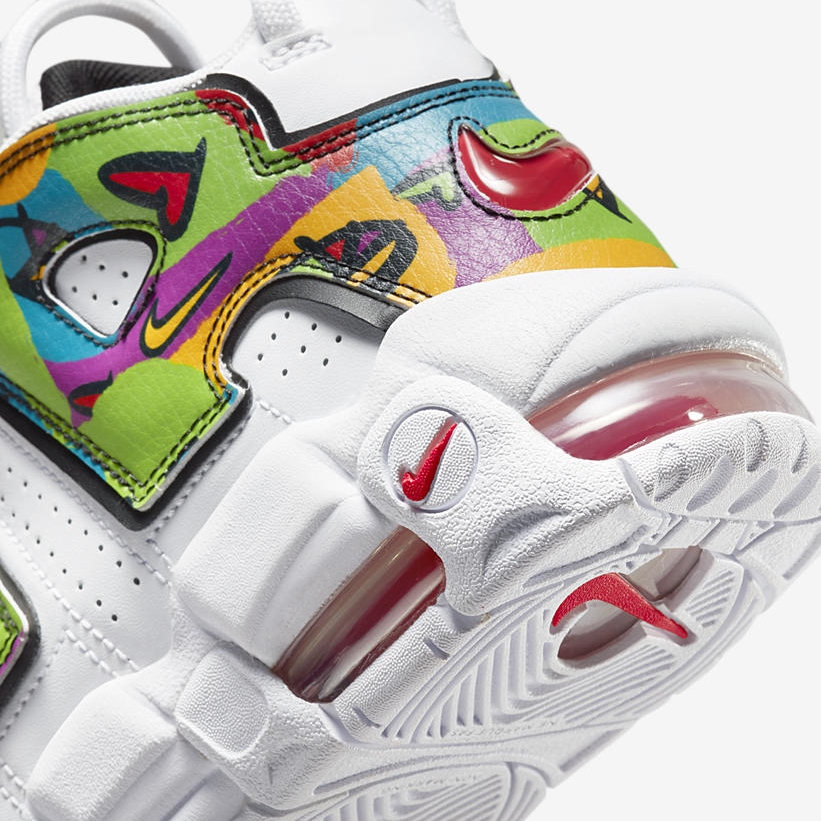 2021年 発売予定！ナイキ GS エア モア アップテンポ “ピース,ラブ,スウッシュ (NIKE GS AIR MORE UPTEMPO “Peace, Love, Swoosh”) [DM8150-100/DM8155-100]