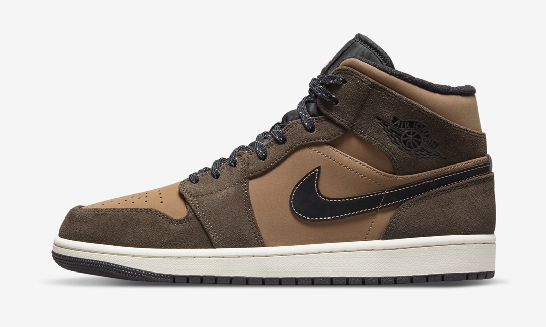 【国内 12/12 発売】ナイキ エア ジョーダン 1 ミッド “ブラウン/ブラック” (NIKE AIR JORDAN 1 MID “Brown/Black”) [DC7294-200]