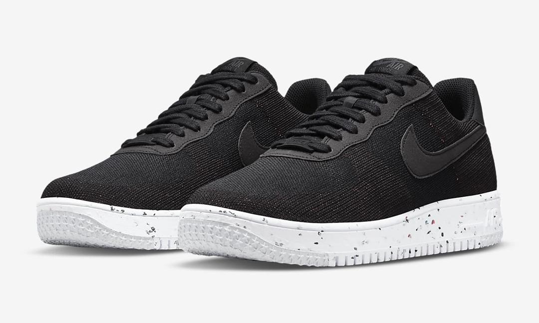 ナイキ エア フォース 1 ロー クレーター フライニット "ブラック/アンスラサイト" (NIKE AIR FORCE 1 LOW CRATER FLYKNIT "Black/Anthracite") [DC4831-003]