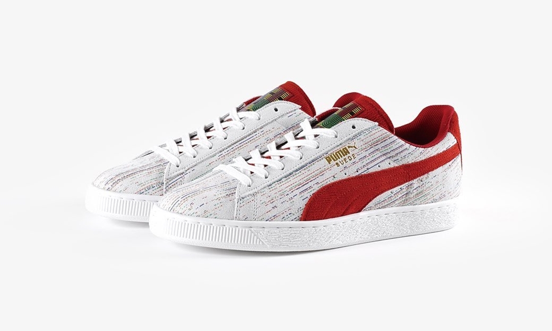 PUMA SUEDE CLASSIC MIJ SPECTRA "White/Hibiscus" (プーマ スエード クラシック スペクトル "ホワイト/ハイビスカス") [384170-01]