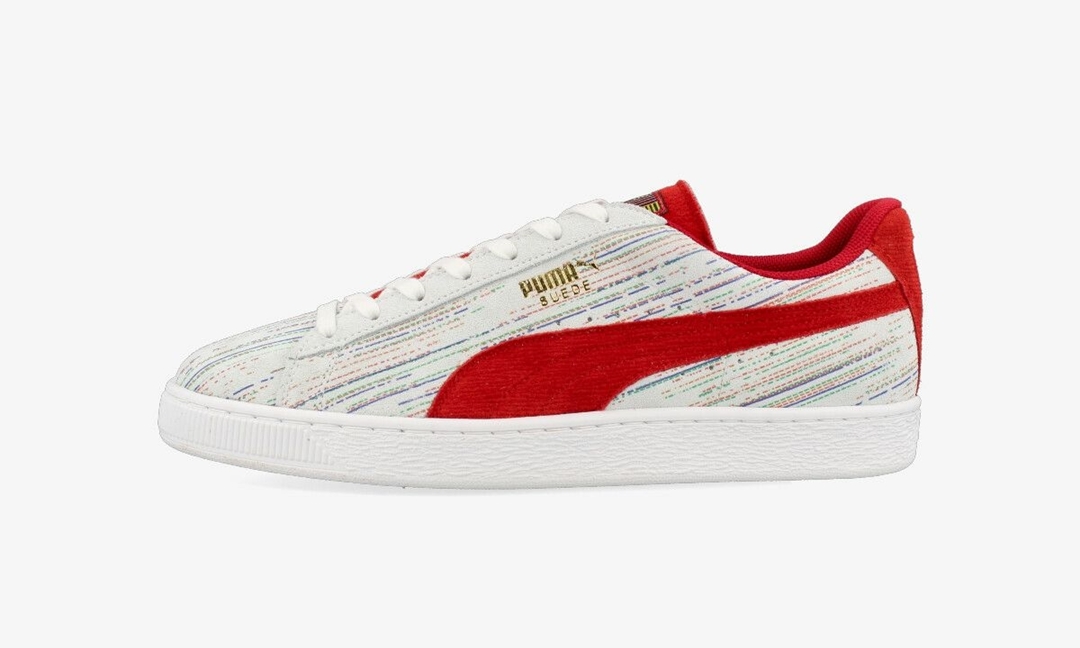 PUMA SUEDE CLASSIC MIJ SPECTRA “White/Hibiscus” (プーマ スエード クラシック スペクトル “ホワイト/ハイビスカス”) [384170-01]