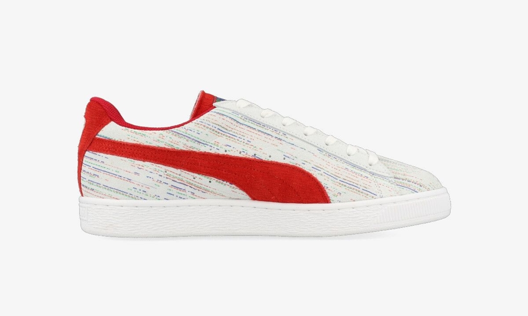 PUMA SUEDE CLASSIC MIJ SPECTRA “White/Hibiscus” (プーマ スエード クラシック スペクトル “ホワイト/ハイビスカス”) [384170-01]