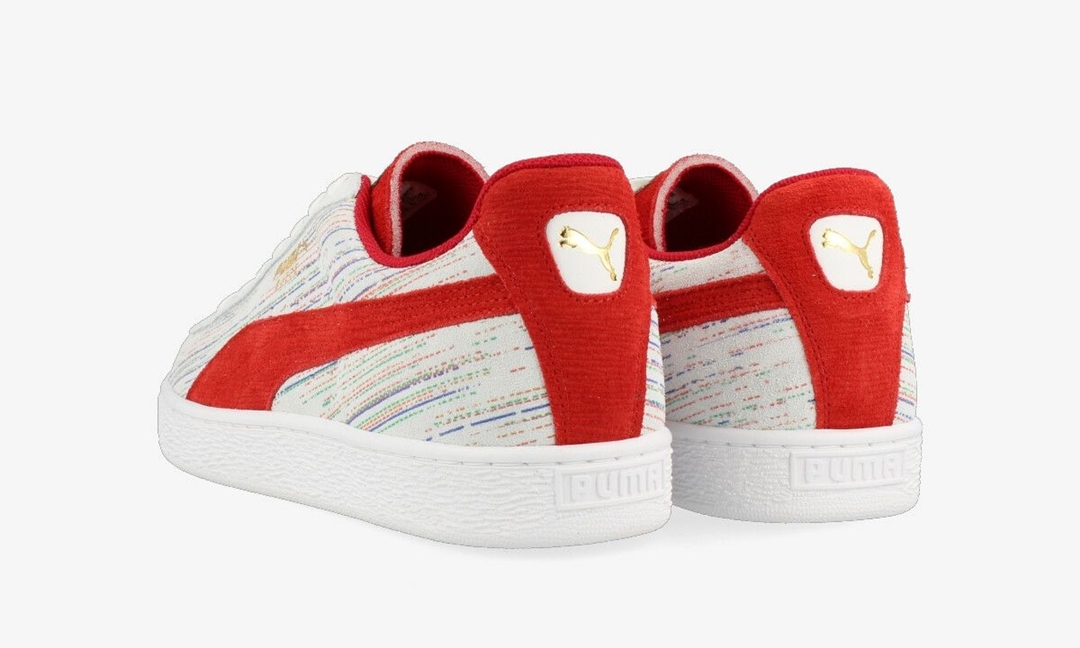 PUMA SUEDE CLASSIC MIJ SPECTRA “White/Hibiscus” (プーマ スエード クラシック スペクトル “ホワイト/ハイビスカス”) [384170-01]