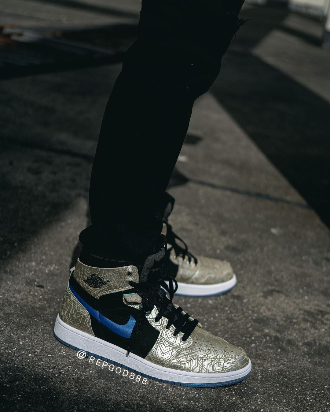 2021年 発売予定！ナイキ エア ジョーダン 1 ハイ ズーム “シルバー/ブラック/ブルー” (NIKE AIR JORDAN 1 HIGH ZOOM “Silver/Black/Blue”) [DQ0659-700]