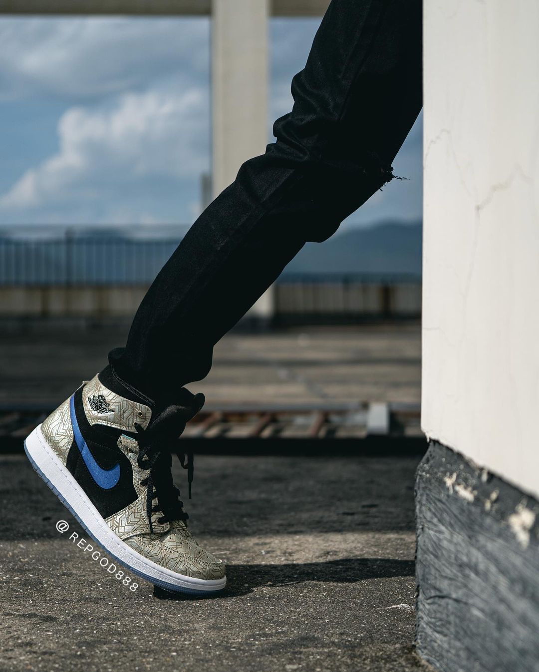 2021年 発売予定！ナイキ エア ジョーダン 1 ハイ ズーム “シルバー/ブラック/ブルー” (NIKE AIR JORDAN 1 HIGH ZOOM “Silver/Black/Blue”) [DQ0659-700]