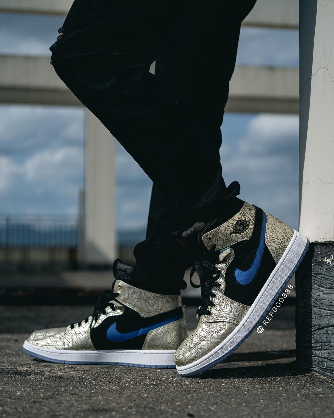 2021年 発売予定！ナイキ エア ジョーダン 1 ハイ ズーム “シルバー/ブラック/ブルー” (NIKE AIR JORDAN 1 HIGH ZOOM “Silver/Black/Blue”) [DQ0659-700]