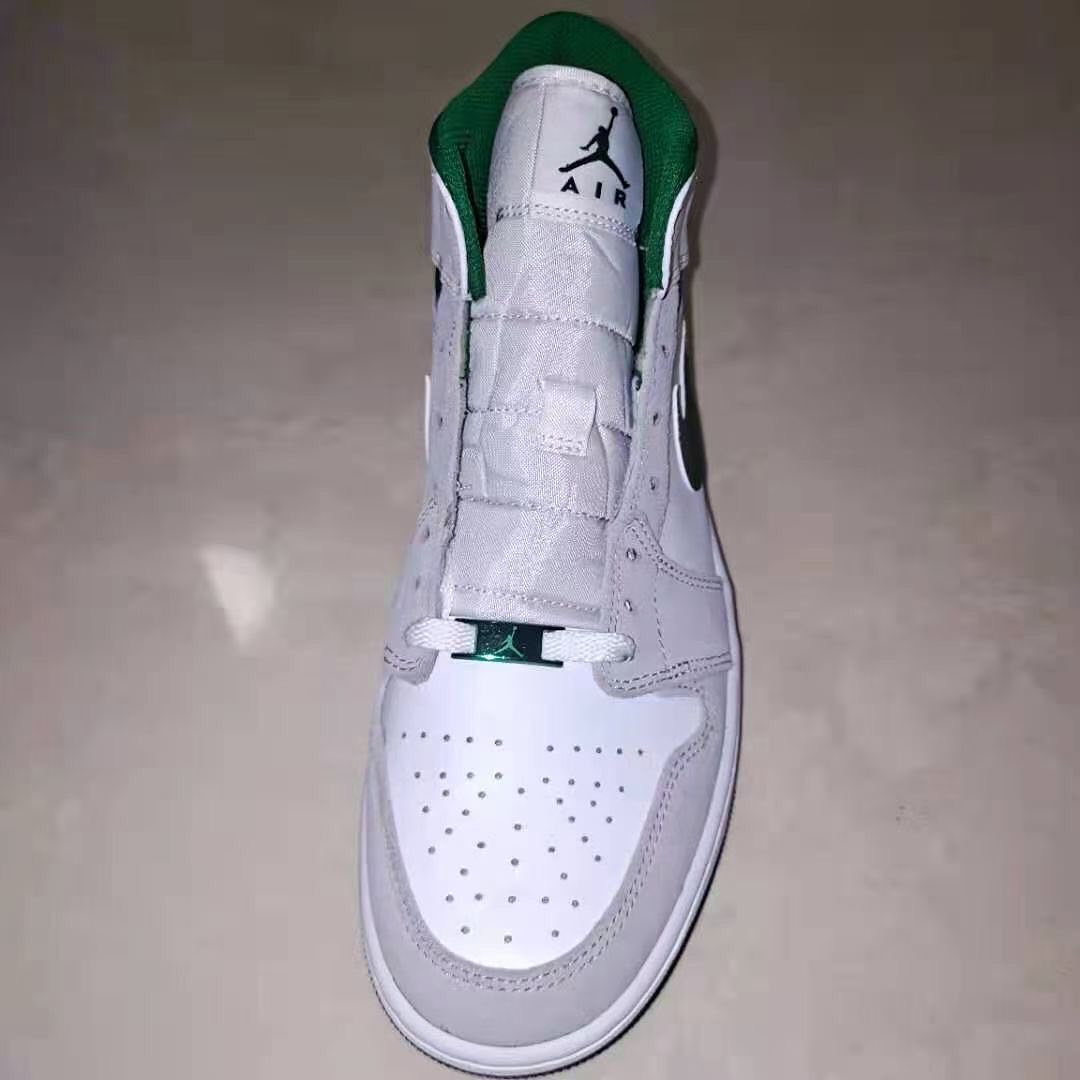 【国内 11/1 発売】ナイキ エア ジョーダン 1 ミッド “ホワイト/グレー/グリーン” (NIKE AIR JORDAN 1 MID “White/Grey/Green”) [DC7294-103]