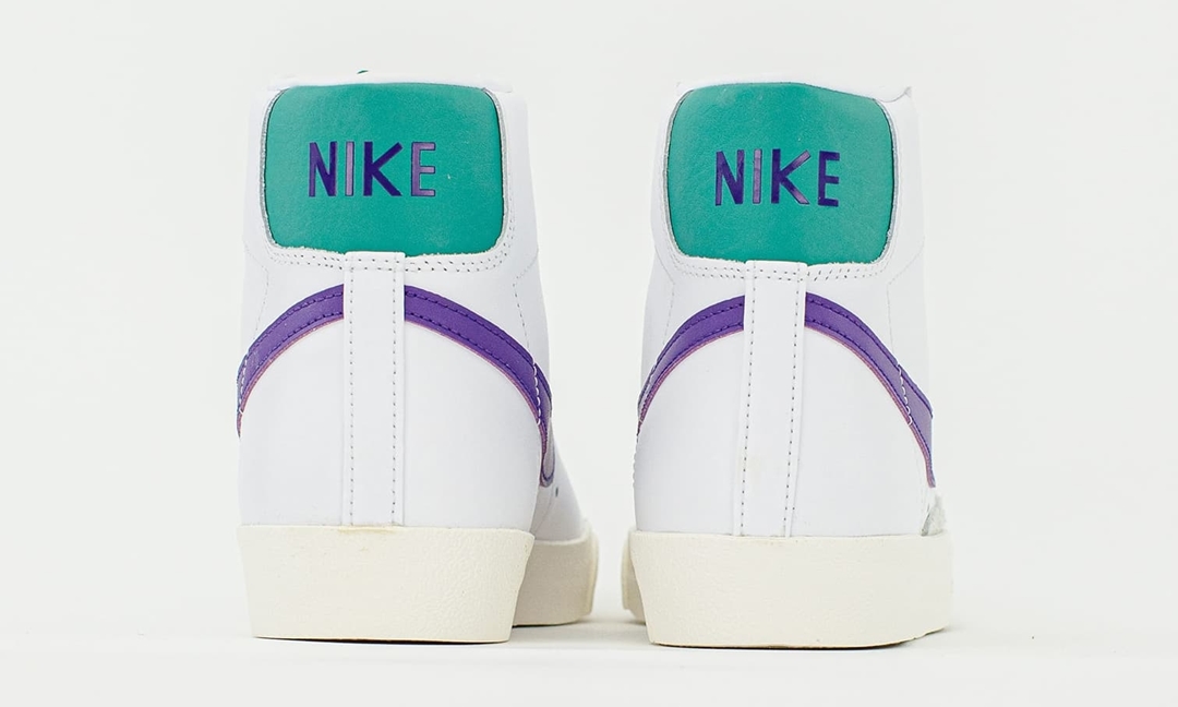 ナイキ ブレーザー ミッド 77 ビンテージ “ホワイト/コートパープル/グリーンノイズ” (NIKE BLAZER MID 77 VINTAGE “White/Court Purple/Green Noise”) [D01157-100]