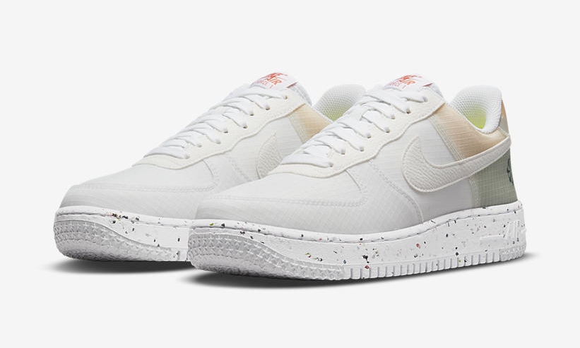 【国内 8/24 発売】ナイキ エア フォース 1 ロー クレーター “ムーブトゥゼロ/ホワイト/オレンジ” (NIKE AIR FORCE 1 LOW CRATER “”Move To Zero/White/Orange”) [DH2521-100]