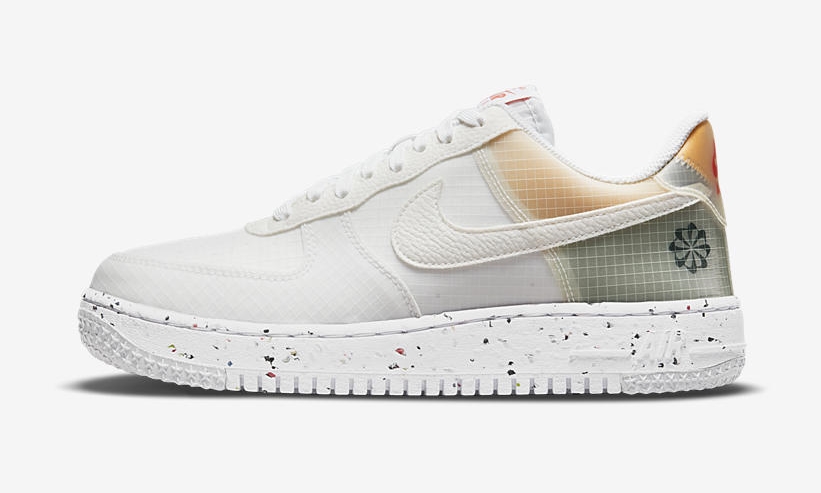 【国内 8/24 発売】ナイキ エア フォース 1 ロー クレーター “ムーブトゥゼロ/ホワイト/オレンジ” (NIKE AIR FORCE 1 LOW CRATER “”Move To Zero/White/Orange”) [DH2521-100]