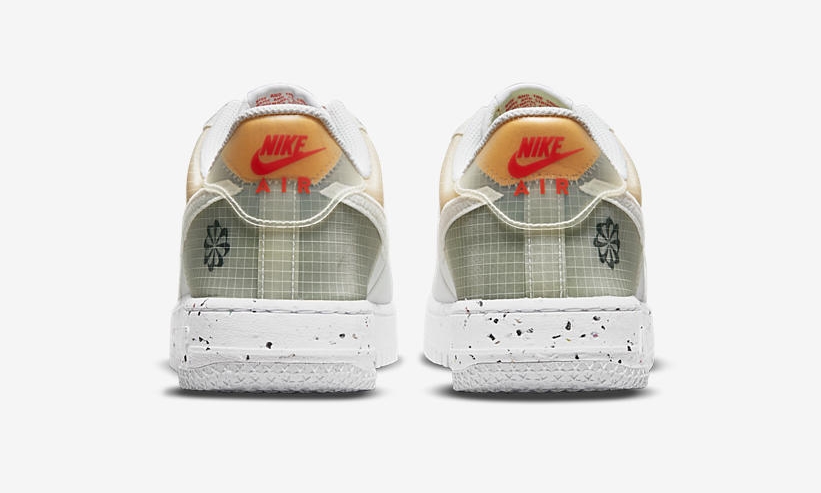 【国内 8/24 発売】ナイキ エア フォース 1 ロー クレーター “ムーブトゥゼロ/ホワイト/オレンジ” (NIKE AIR FORCE 1 LOW CRATER “”Move To Zero/White/Orange”) [DH2521-100]