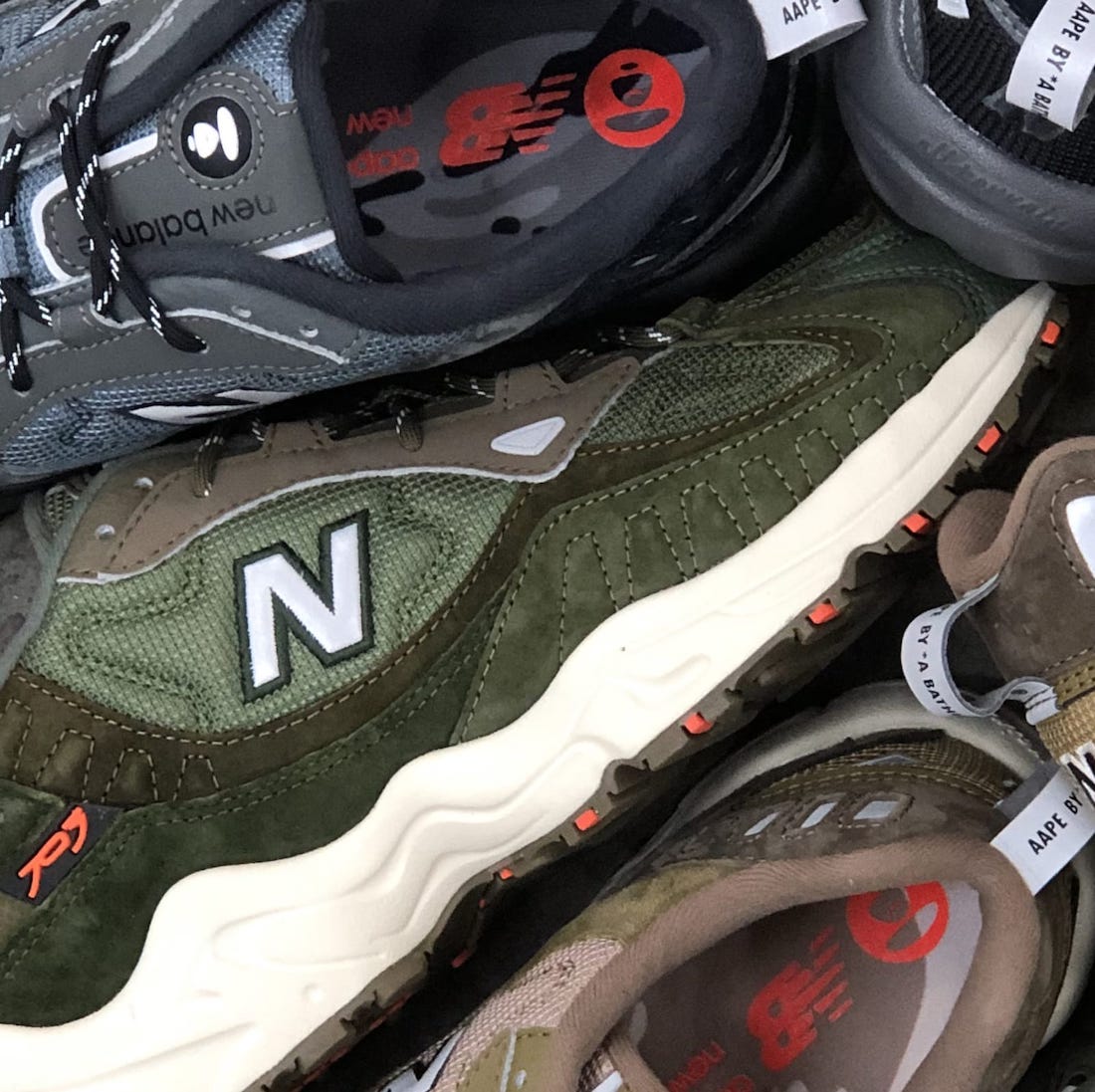 国内 9/25 発売予定！A BATHING APE/AAPE × New Balance ML703 (ア ベイシング エイプ ニューバランス)