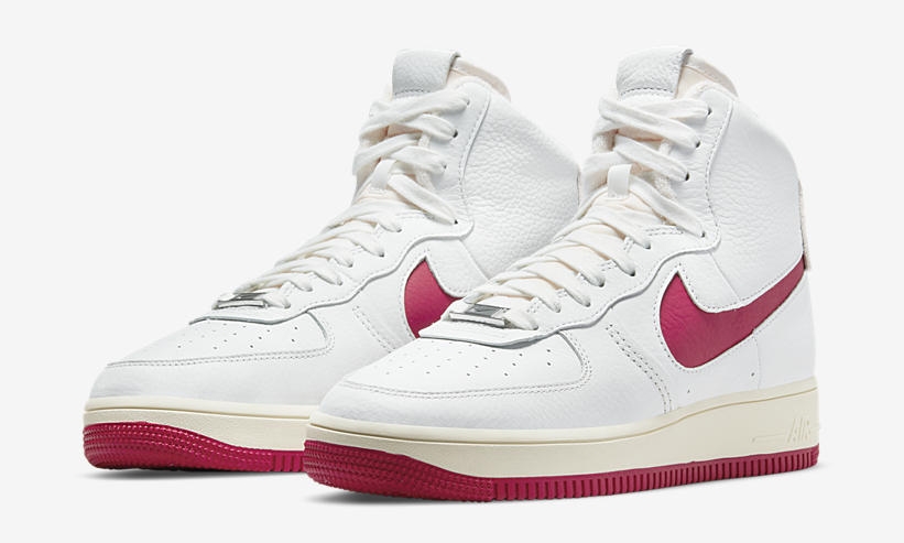 【国内 11/20 発売】ナイキ エア フォース 1 ハイ スカルプト “サミットホワイト/ジムレッド” (NIKE AIR FORCE 1 HIGH SCULPT “Summit White/Gym Red”) [DC3590-100]