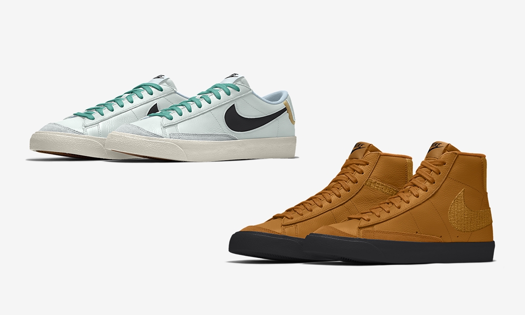 【NIKE BY YOU】ナイキ ブレーザー ロー/ミッド 77 ビンテージ By 羊文学 (NIKE BLAZER LOW/MID 77 VINTAGE) [DO7395-991/DO7398-991]