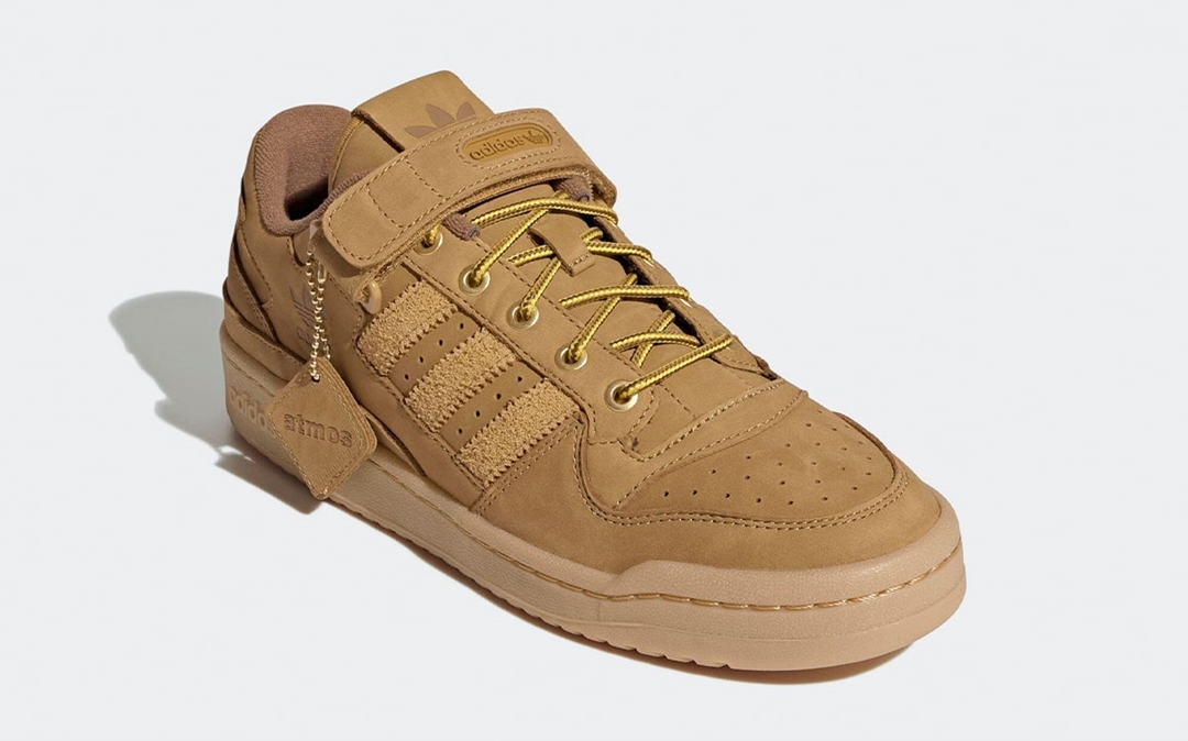 【国内 10/30 発売】atmos x adidas Originals FORUM LOW “Wheat” (アトモス アディダス オリジナルス フォーラム ロー “ウィート”) [GX3953]