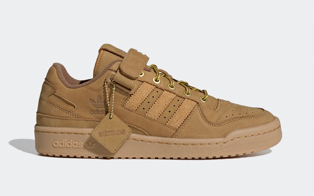 【国内 10/30 発売】atmos x adidas Originals FORUM LOW “Wheat” (アトモス アディダス オリジナルス フォーラム ロー “ウィート”) [GX3953]