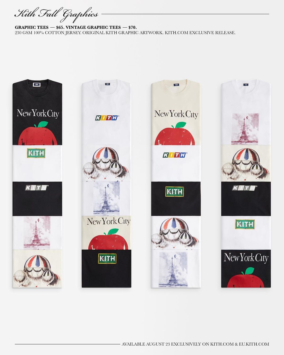 【Kith Fall Graphics Tees】KITH MONDAY PROGRAM 2021年 第29弾が8/23 発売 (キス)