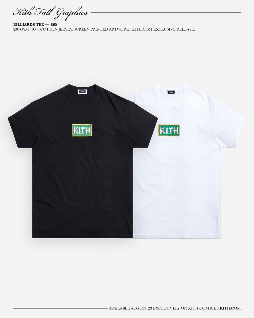 【Kith Fall Graphics Tees】KITH MONDAY PROGRAM 2021年 第29弾が8/23 発売 (キス)